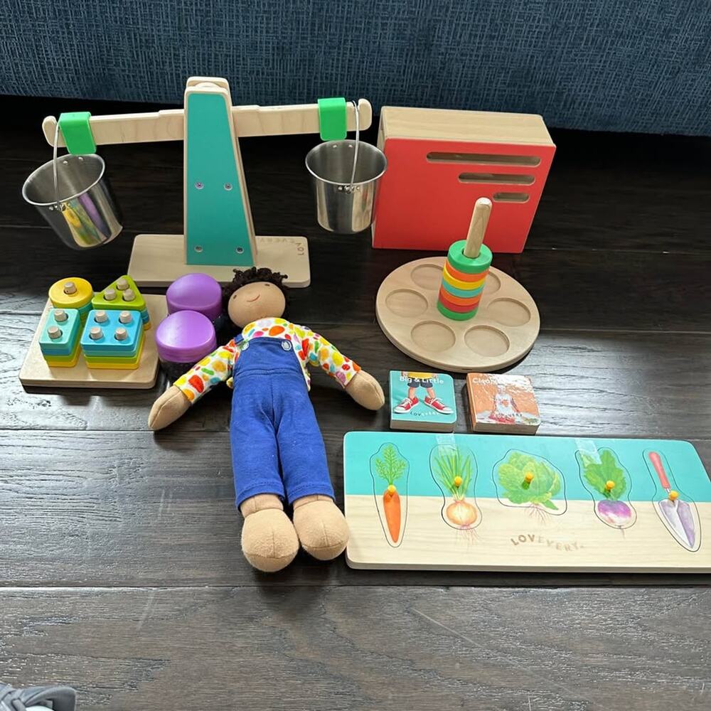 Lovevery Toddler Toy bundle weight scale Doll and More
